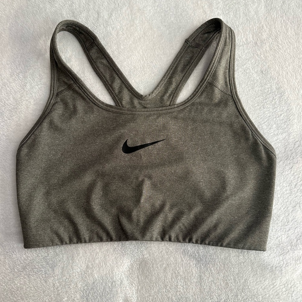 Nike Gray Racerback Sports Bra